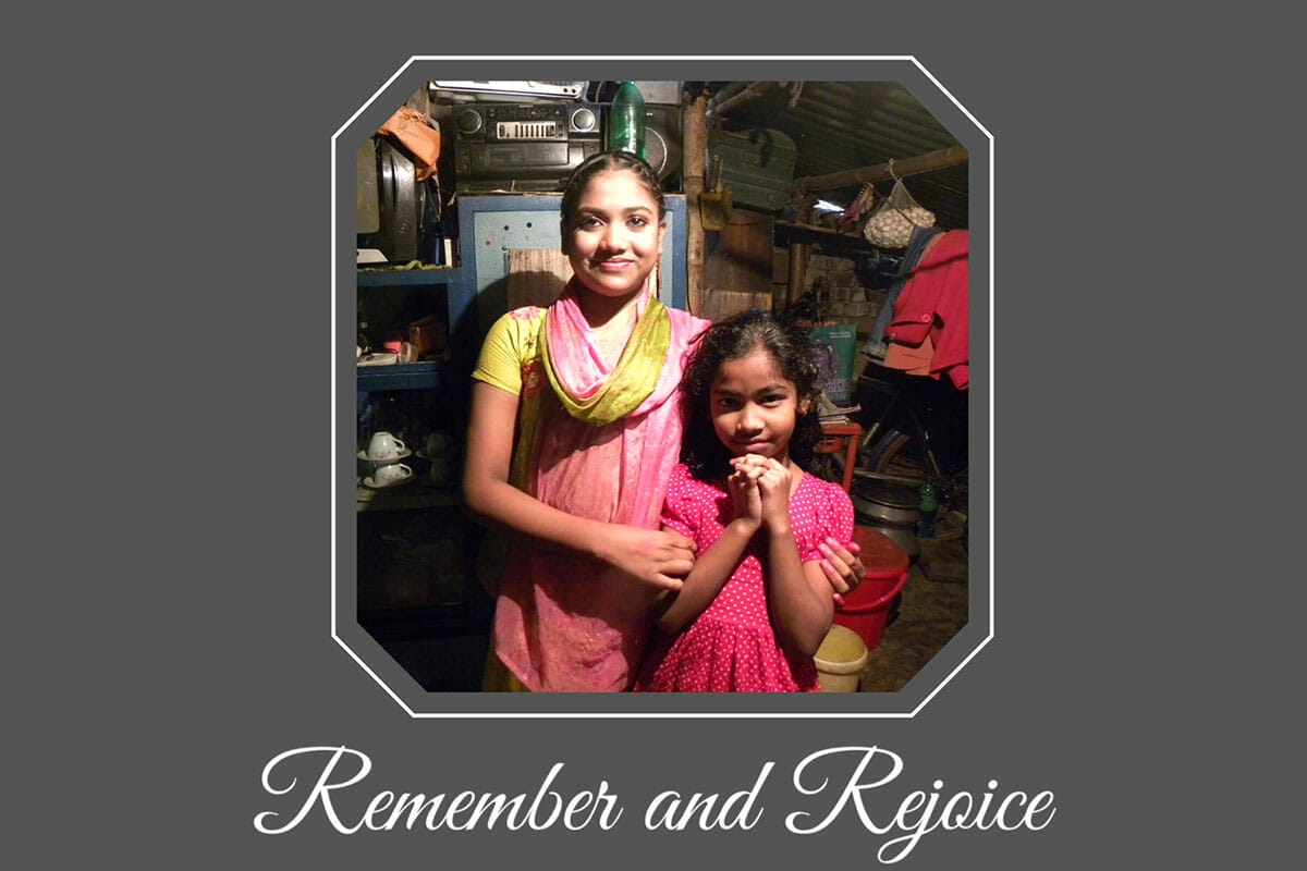 remember and rejoice