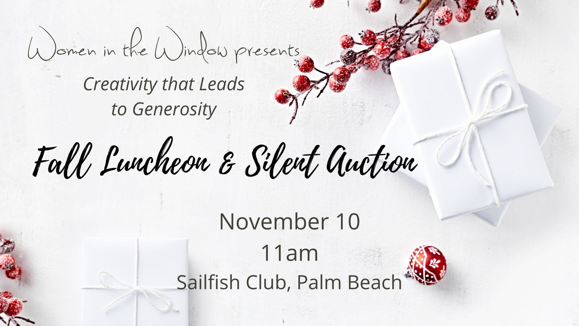 fall luncheon and silent auction